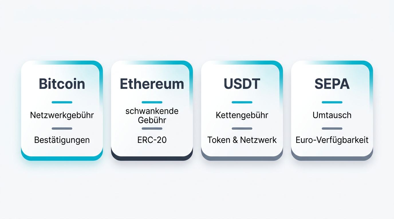 Krypto Einzahlungen und Auszahlungen richtig vergleichen